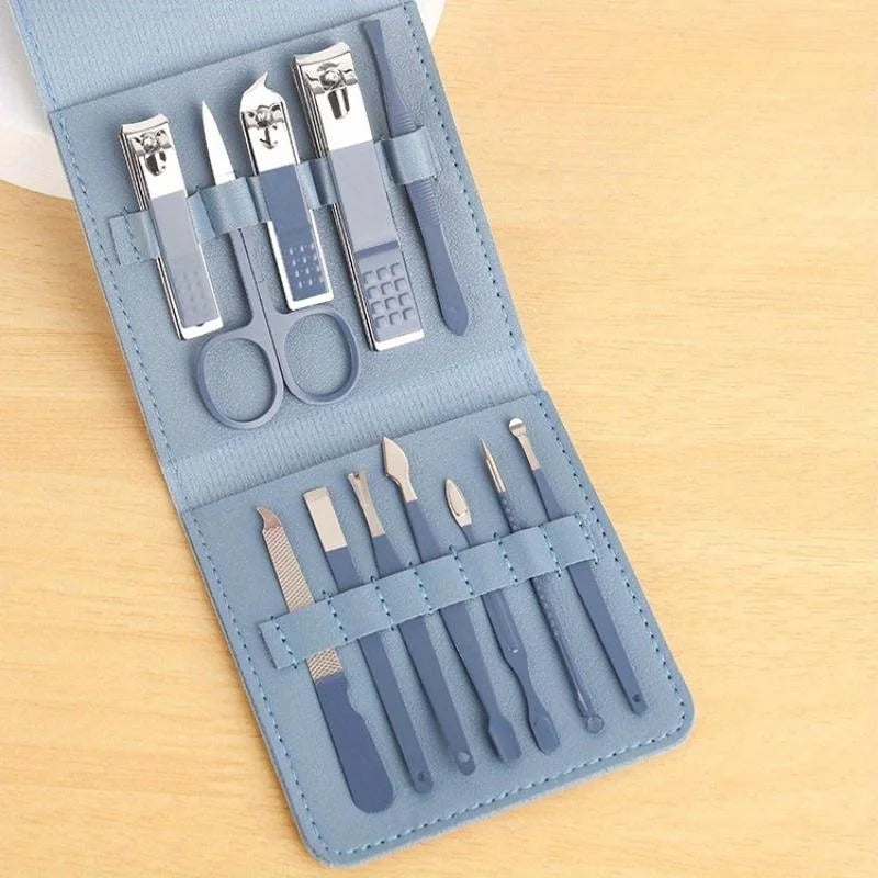 12Pcs/Set Nail Clipper Convenient Beauty Tool Clipper Manicure Nail Trimmer Pedicure Knife Ear Peeling Knife Nail Manicure