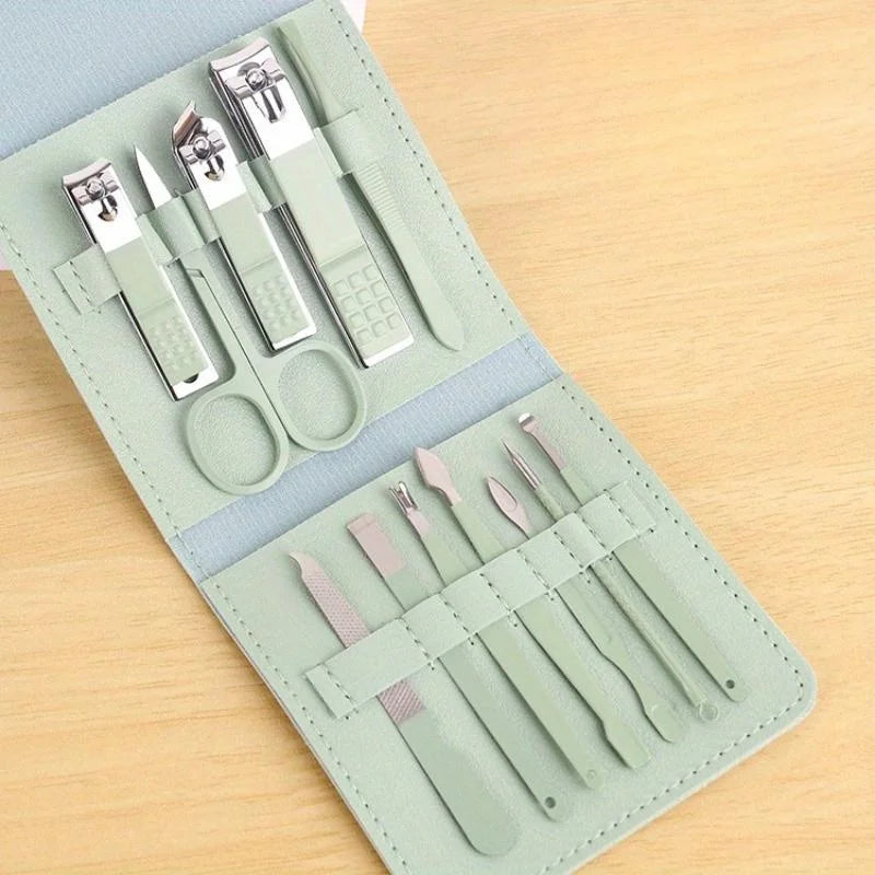 12Pcs/Set Nail Clipper Convenient Beauty Tool Clipper Manicure Nail Trimmer Pedicure Knife Ear Peeling Knife Nail Manicure