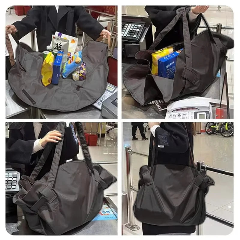 Multifunctional Large Capacity Foldable Travel Organizer Bag - Durable Lightweight & Waterproof Tote/Duffel Includes Picnic Mat