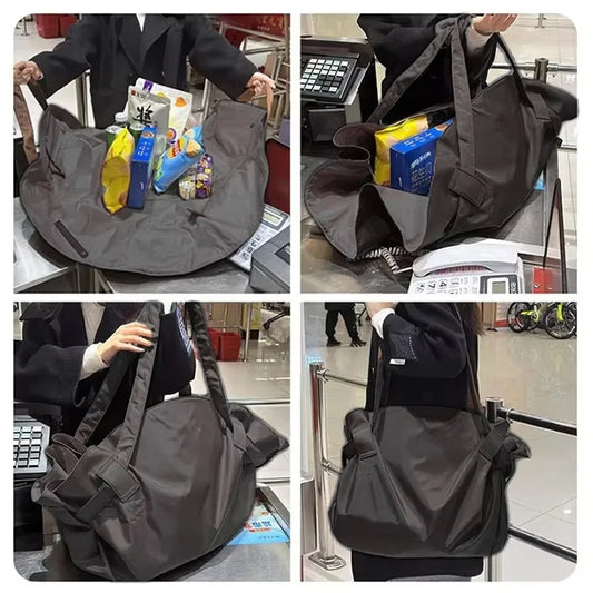 Multifunctional Large Capacity Foldable Travel Organizer Bag - Durable Lightweight & Waterproof Tote/Duffel Includes Picnic Mat